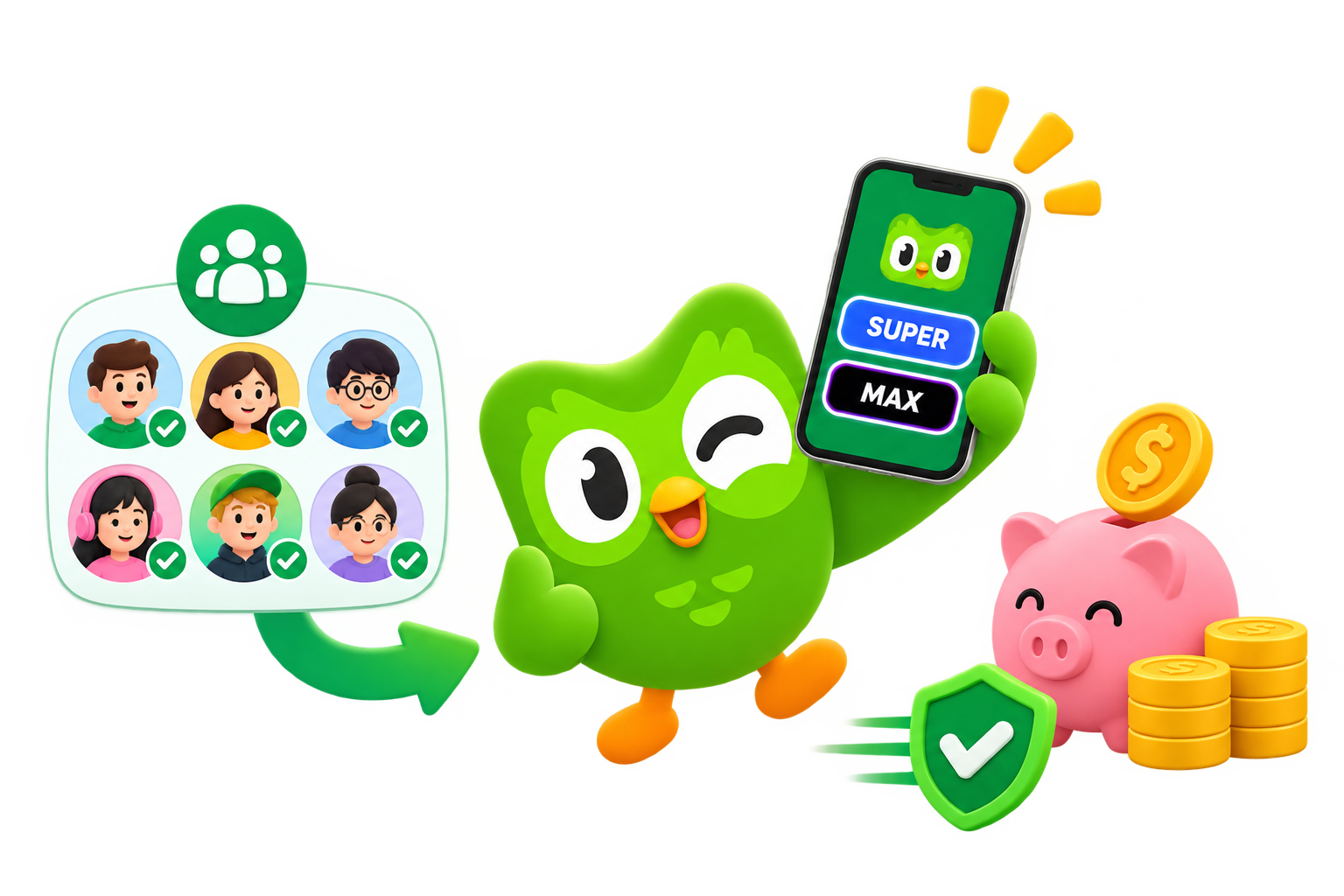 Duolingo family plan sharing